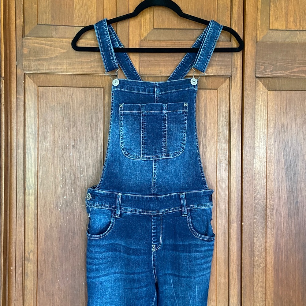 Wallflower Blue Denim Women Jeans Overalls Size Medium - Picture 3 of 16